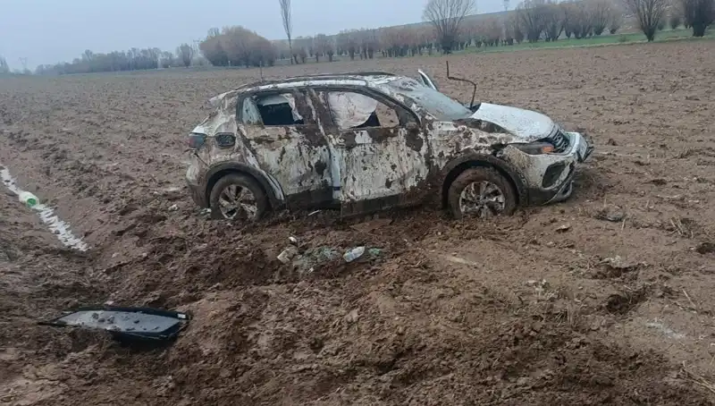 Şarampole Devrilen Araçta Yaralananların Yaşam Mücadelesi