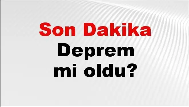 Balıkesir'de Son Dakika: Deprem! Detaylar ve Gelişmeler Burada