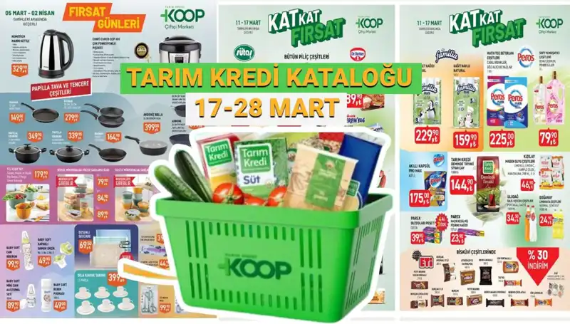 Tarım Kredi Kooperatif Marketleri 20-27 Mart İndirimleri ile Alışveriş Keyfi