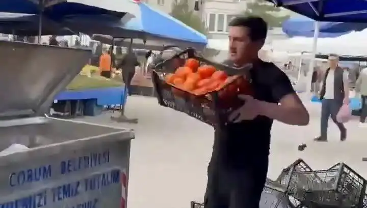 Domatesleri Çöpe Dökerek Büyük Cezaya Çarptırılan Pazarcı Olayı