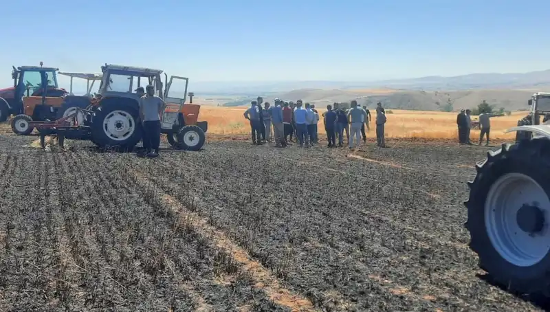 Yozgat'ta 100 Dönüm Tarım Arazisi Yangında Kül Oldu: Üreticiler Zor Durumda