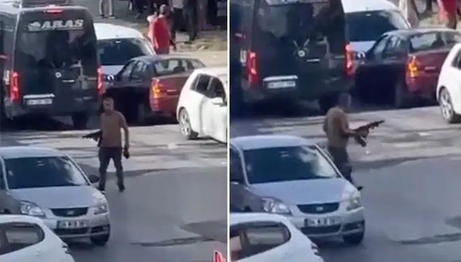 Başakşehir'de Pompalı Tüfekle Yolu Kapatan Şahıs Panik Yarattı